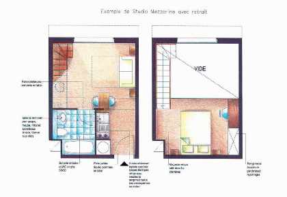 Studio + Mezzanine Lot Plan